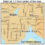 Fort Walton Beach Florida Street Map 1224475