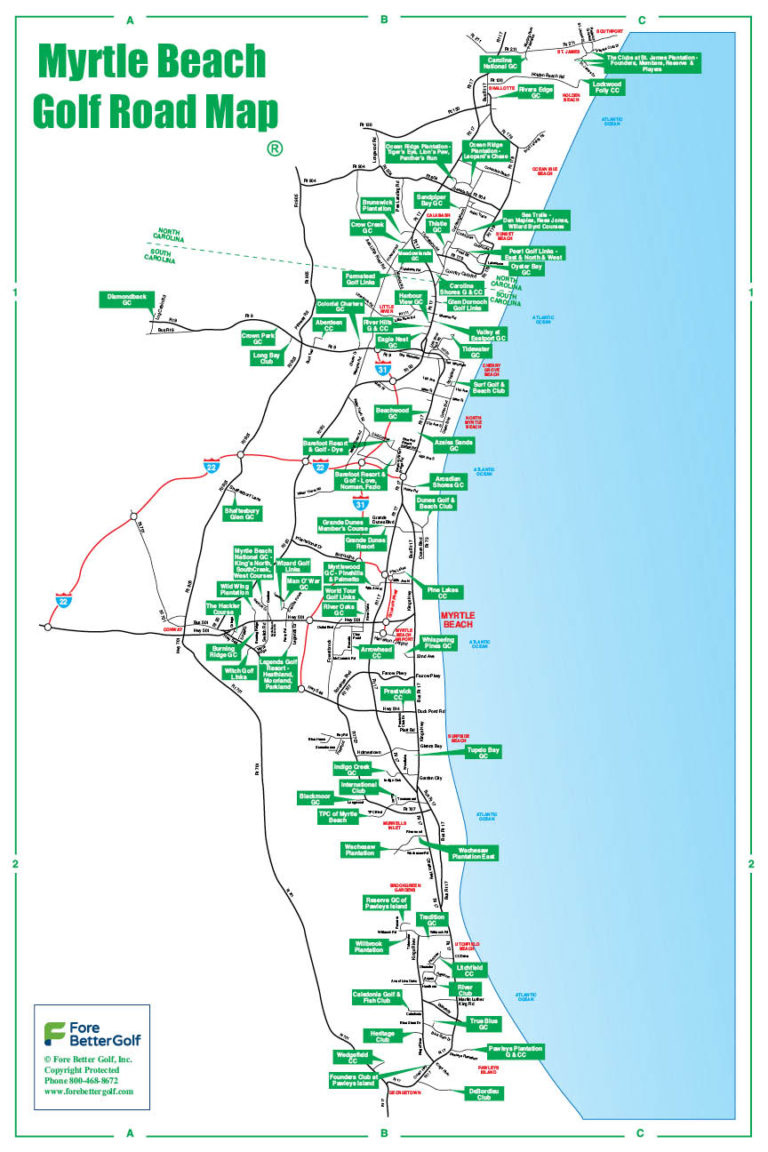 Golf Road Maps Fore Better Golf