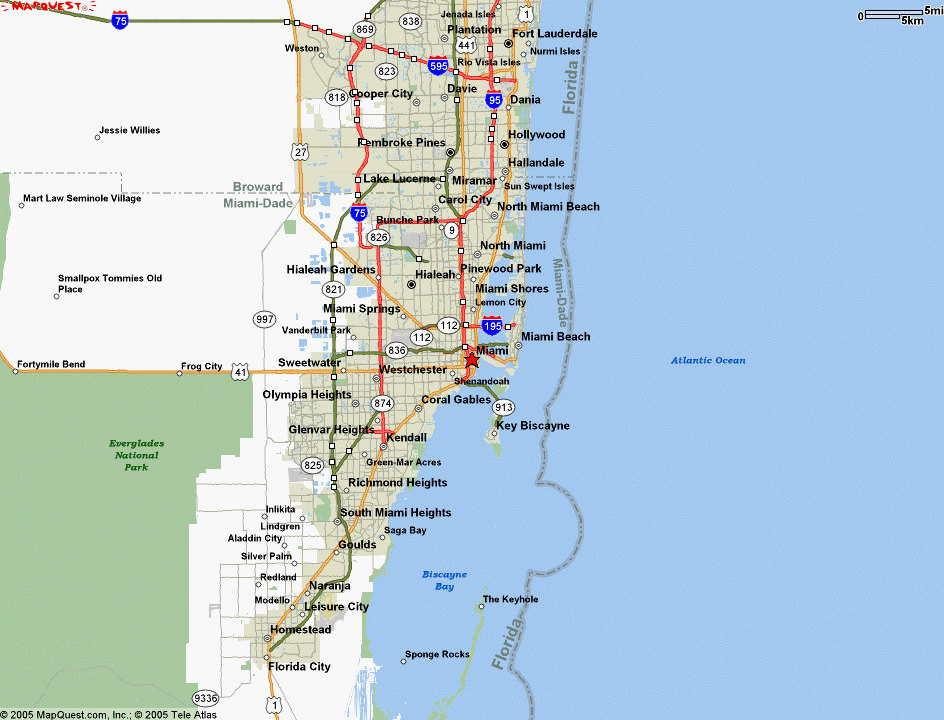 Google Maps Miami Beach Florida Maps