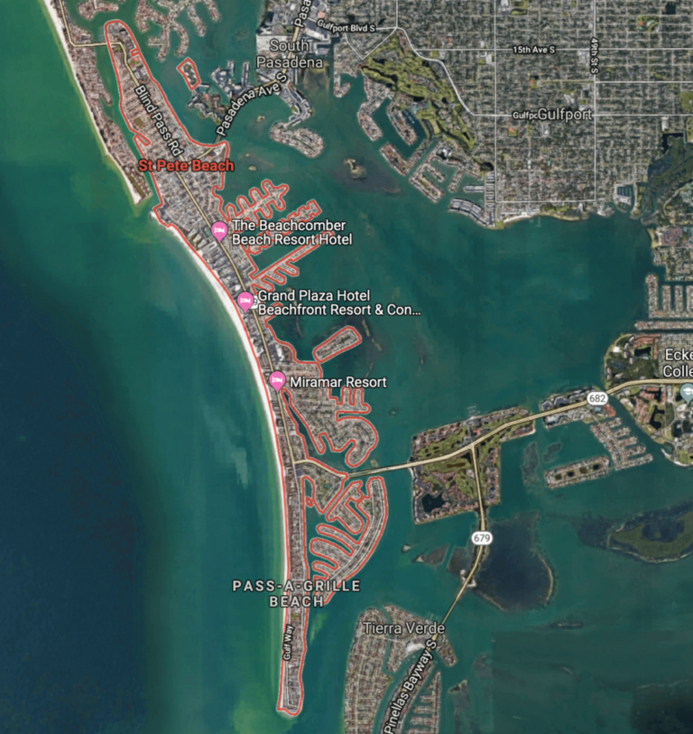 Google Maps St Pete Beach Florida Printable Maps | Beach Map