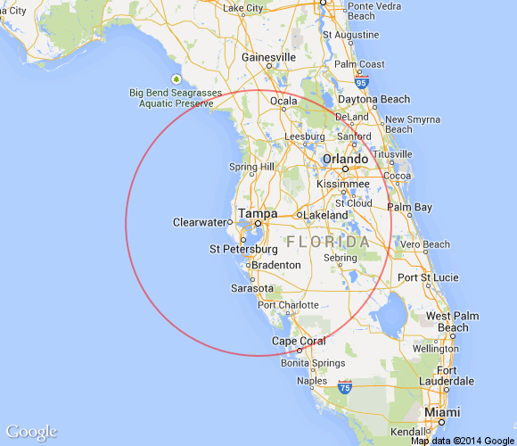Venice Beach Florida Shark Teeth Map
