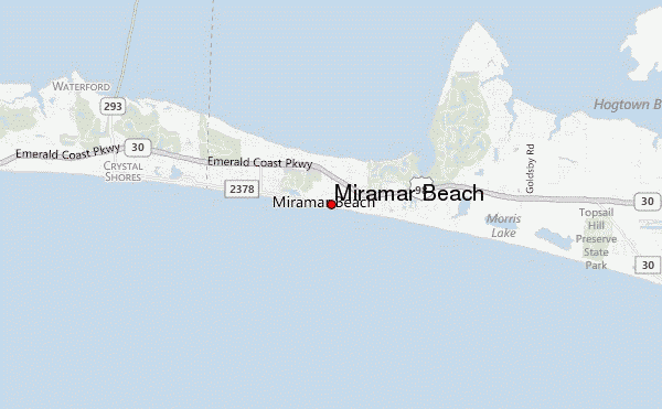 Miramar Beach Map