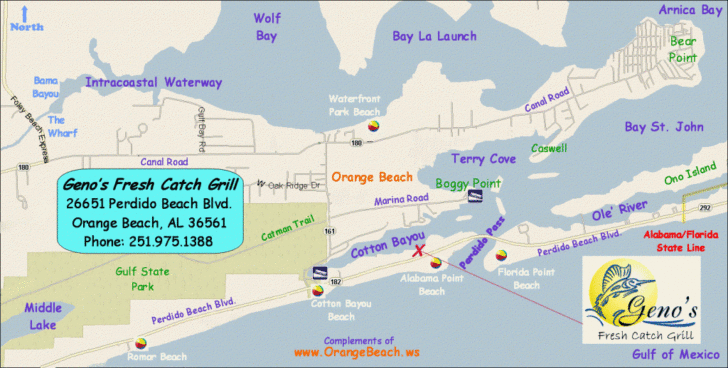 Orange Beach Florida Map