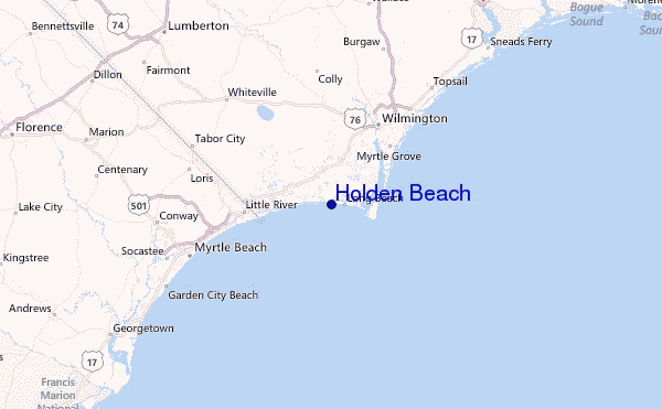 Map Holden Beach