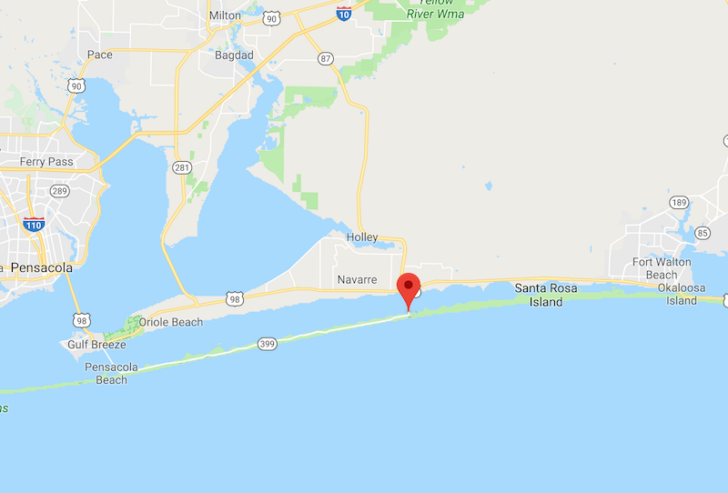 Navarre Beach Florida Map