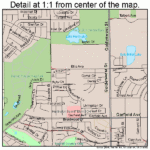 Huntington Beach California Street Map 0636000