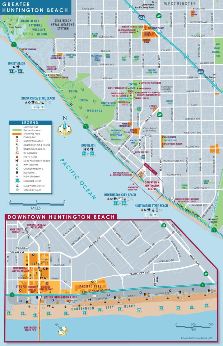 Huntington Beach Map Of City