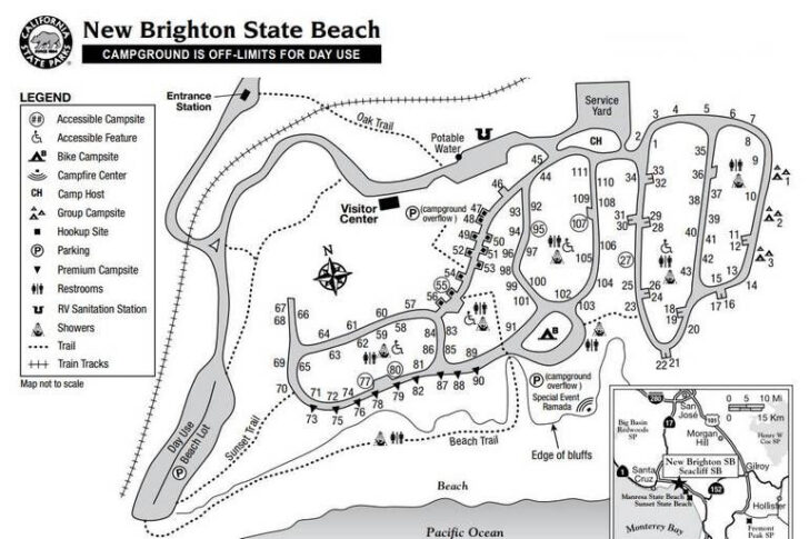 New Brighton State Beach Campground Map