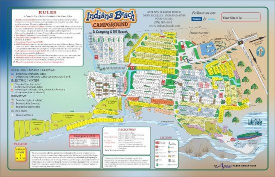Indiana Beach Campground Map Isuccesshomes In 2020