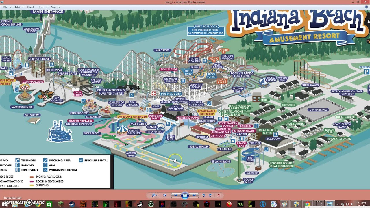 Indiana Beach Map Beach Map