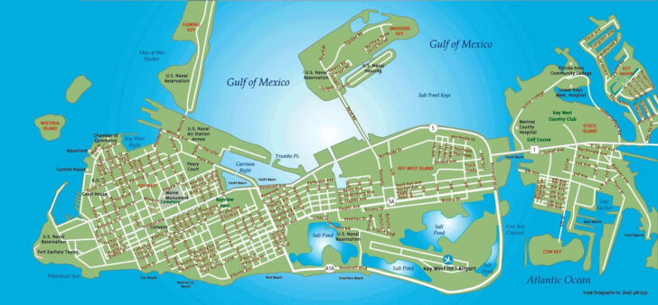 Key West Beaches Map