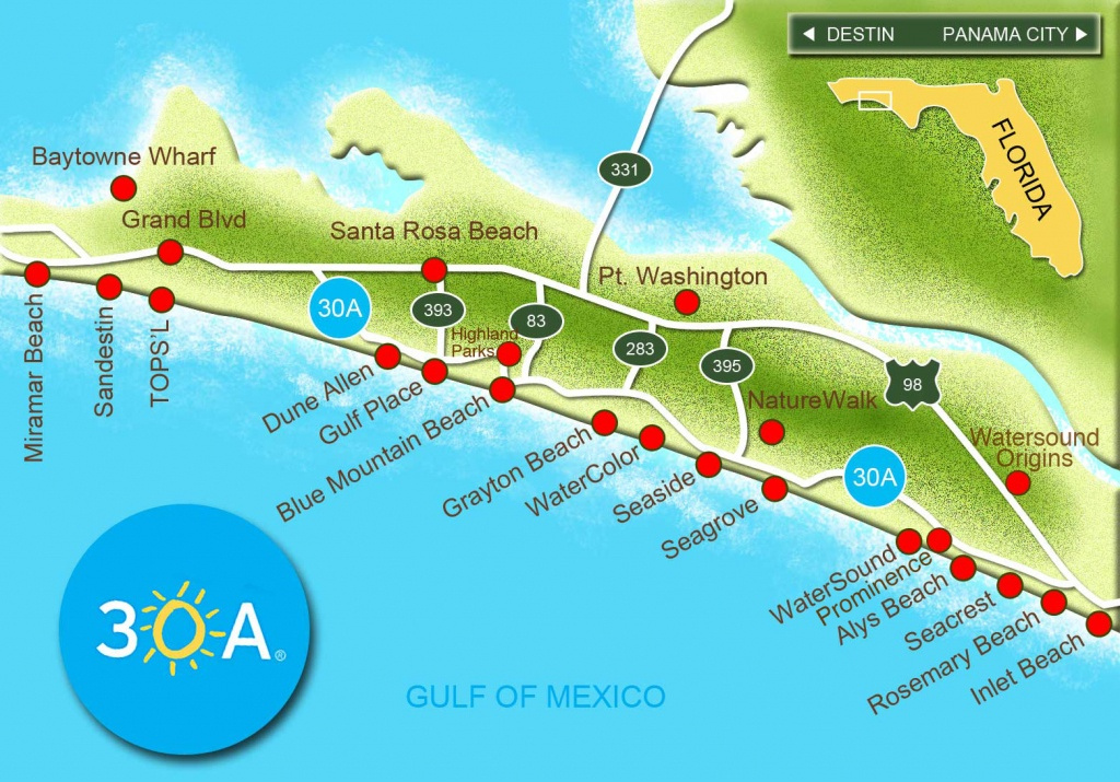 Inlet Beach Florida Map Free Printable Maps