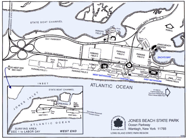 Jones Beach Map