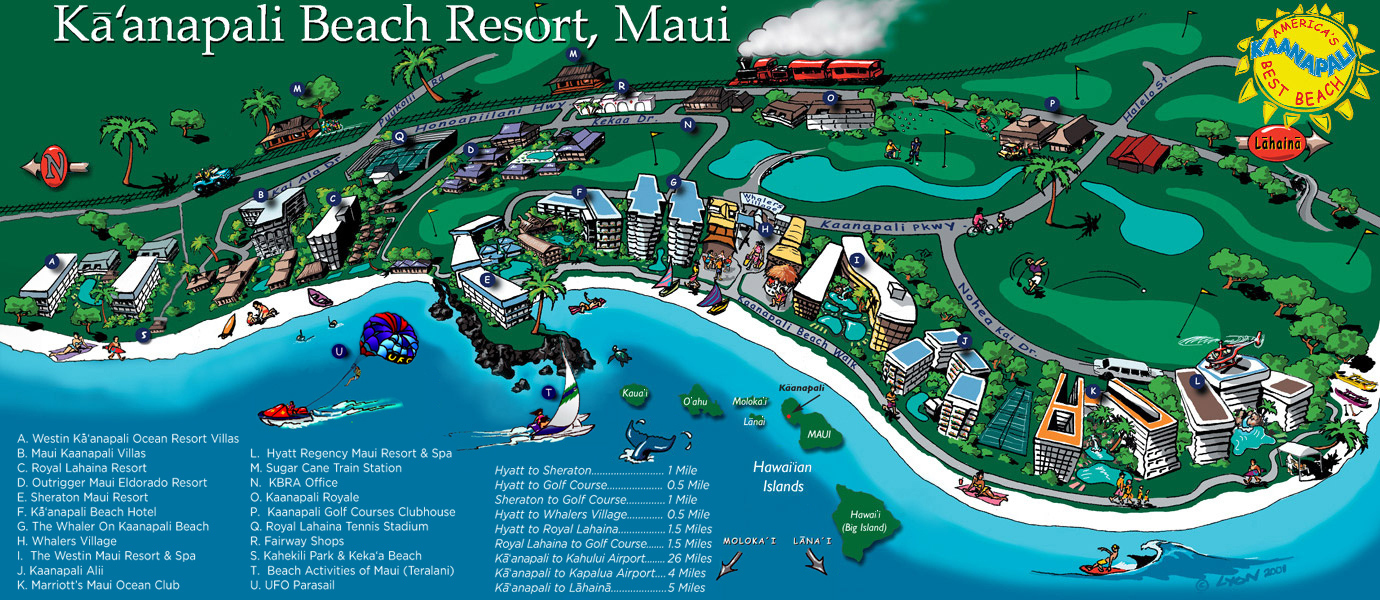 Ka anapali Fresh Ka anapali Beach Resort Map