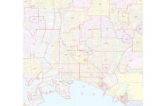Long Beach California Zip Codes The Map Shop