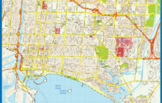 Long Beach Downtown Map Wall Maps Of Countries For Europe