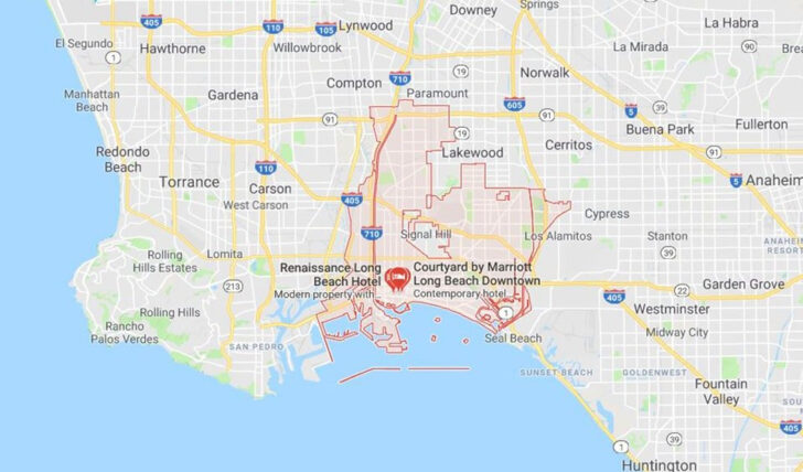 Long Beach Map Google