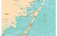 Long Beach Island NJ Map Art Print Long Beach Island Map Art Metal