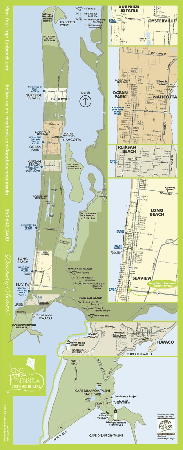 Long Beach Map Washington