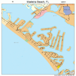 Madeira Beach Florida Street Map 1242400