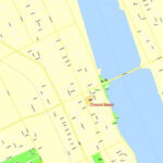 Map Daytona Beach Editable PDF Exact Detailed Vector City Plan Printable