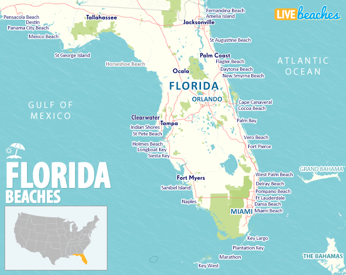 florida map cities and beaches        <h3 class=