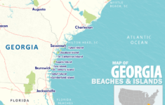 Map Of Beaches Islands In Georgia Live Beaches