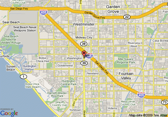 Map Of Comfort Suites Huntington Beach Huntington Beach