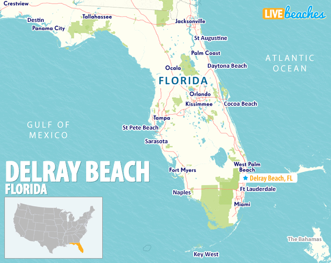 Delray Beach Map Florida