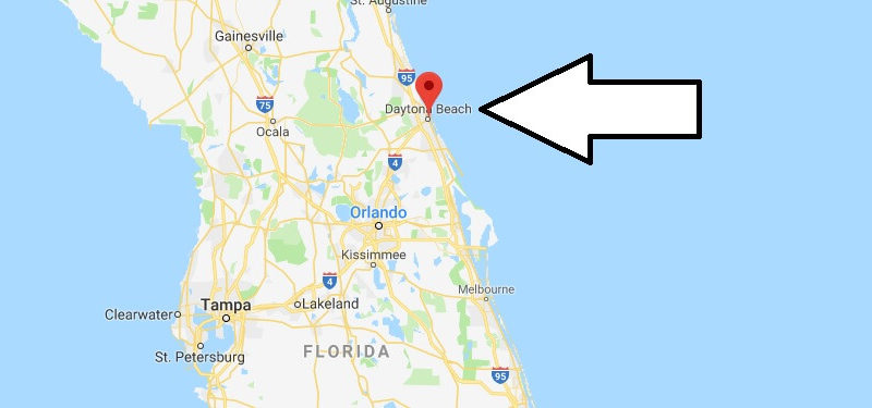 Map Of Florida Daytona Beach Image Florida Map