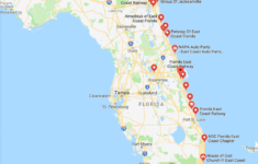 Map Of Florida East Coast Beaches And Cities Science Trends