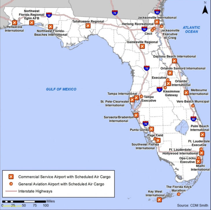 Florida Panhandle Map Beaches