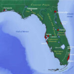 Map Of Florida Usa Counties With Cities Beaches West East Coast