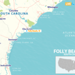 Map Of Folly Beach South Carolina Live Beaches