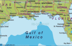 Map Of Gulf Coast Region In United States Welt Atlas de