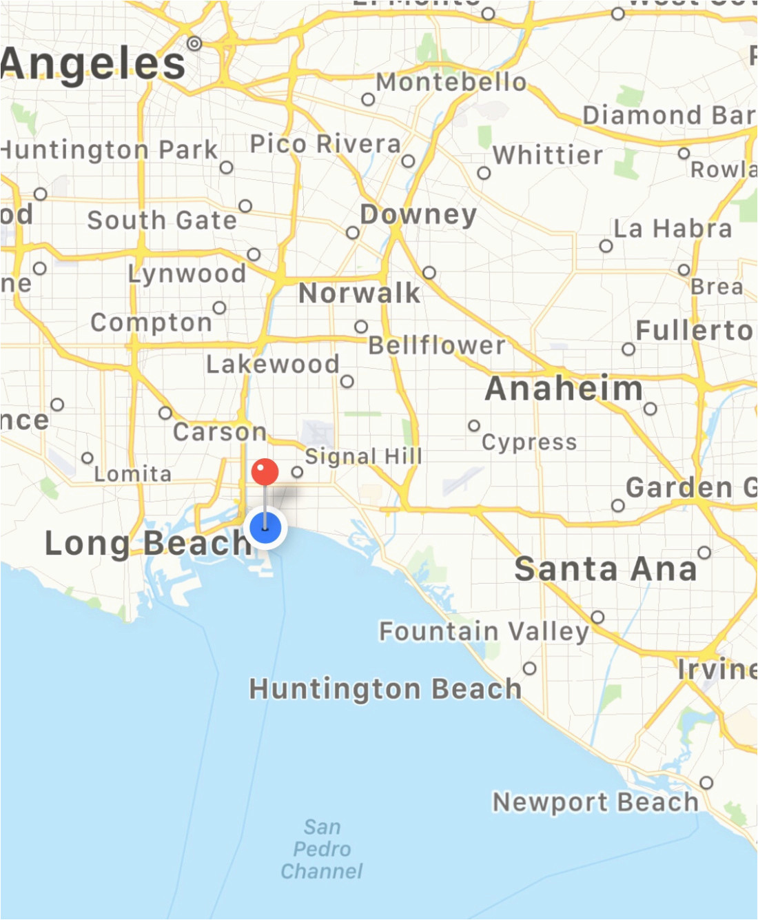 Map Of Long Beach California And Surrounding Areas Secretmuseum