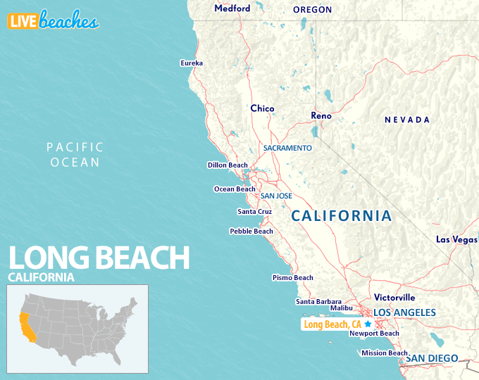 Map Of Long Beach California Live Beaches