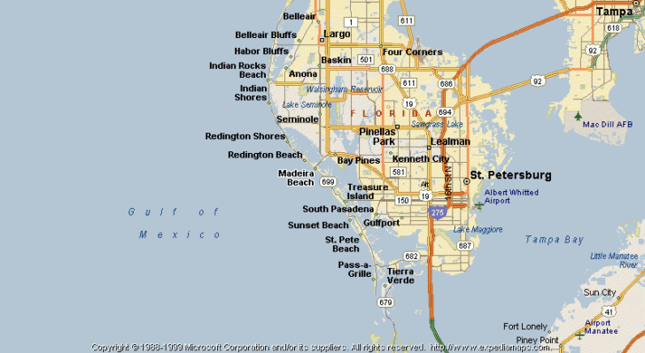 Madeira Beach Florida Map