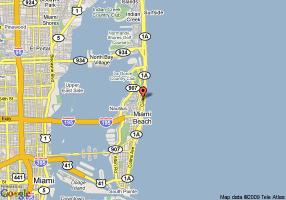 Map Of Miami Beach Resort Miami