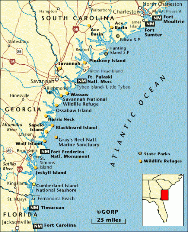Map Of North And South Carolina Coastline BEACH NICE