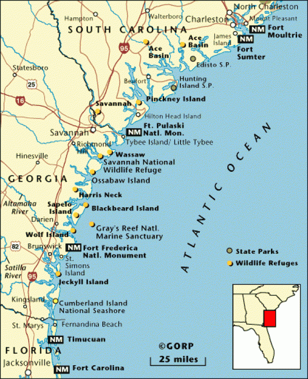 Sc Beaches Map