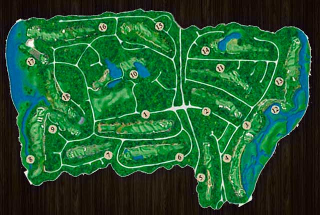 Map Of North Myrtle Beach Golf Courses
