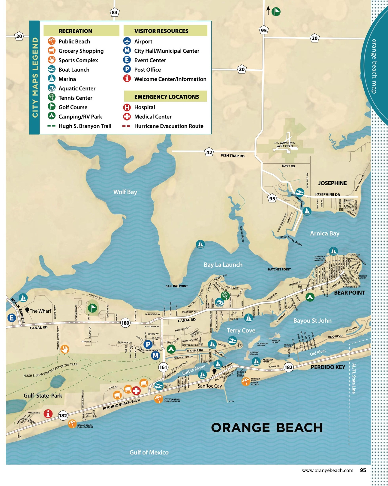 Map Of Orange Beach Alabama Maping Resources