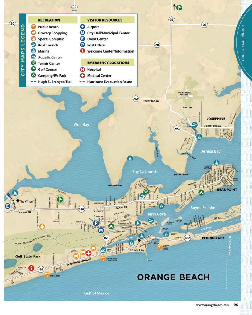 Map Of Orange Beach Alabama Maping Resources 4 817x1024 