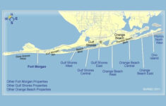 Map Of Orange Beach Fort Morgan Alabama Gulf Shores Vacation