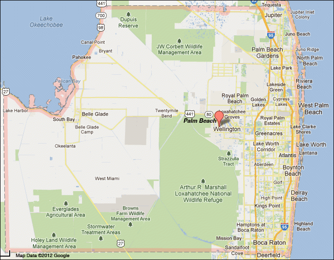 Map Of Palm Beach County Maping Resources Beach Map