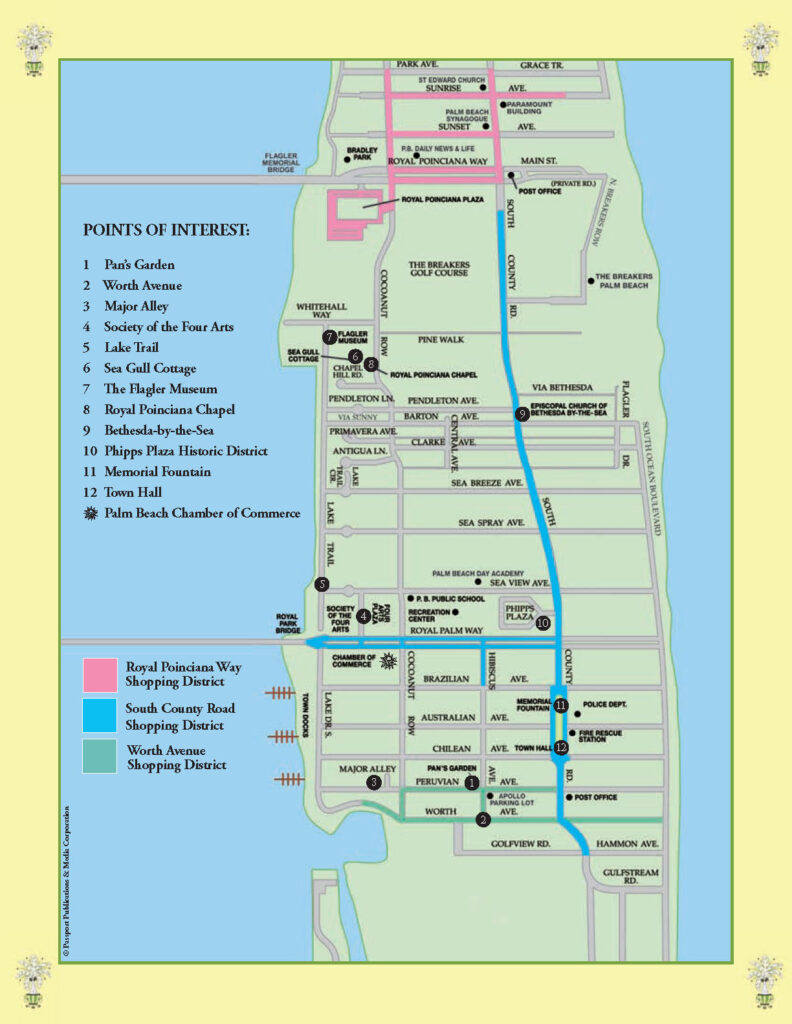 Map Of Palm Beach Florida | Beach Map