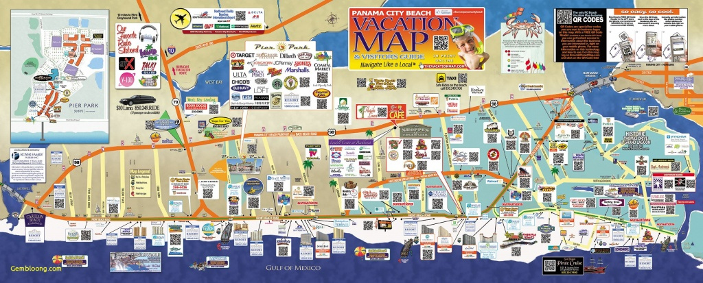 Map Of Panama City Beach Florida Printable Maps