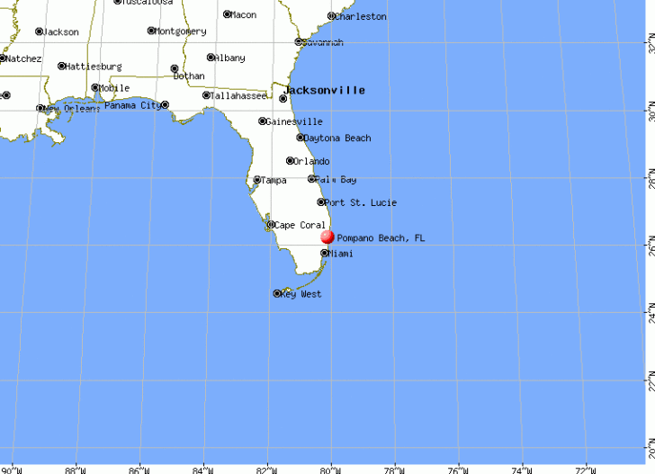 Pompano Beach Florida Map