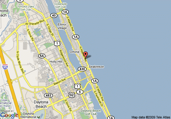 Map Of San Marina Motel Daytona Beach Daytona Beach